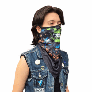 Zombee Skull Unisex Face Mask (w/ Ear Loops)