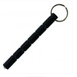 Black Kubotan Key Chain