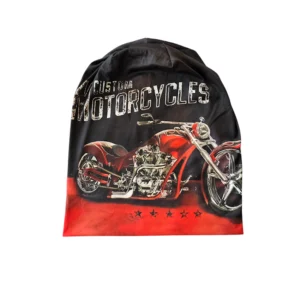 Red & Black Motorcycle Beanie (Hat)
