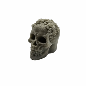 Rose Skull Candle