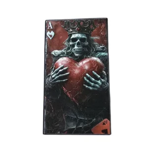 King Of Hearts Skull Cigarette Case