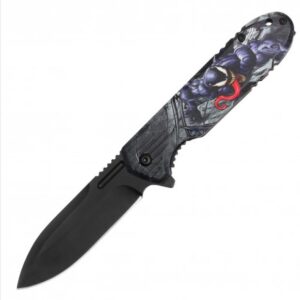 Fiercly Loyal To Shadow Folding Pocket Knife ( Anti-Hero)