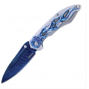 Blue Skull Regulator Pocket Knife