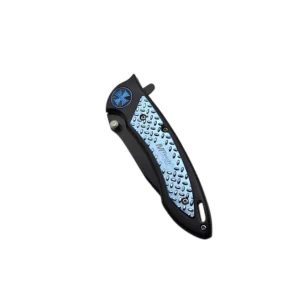 MTech Blue Flames Folding Pocket Knife