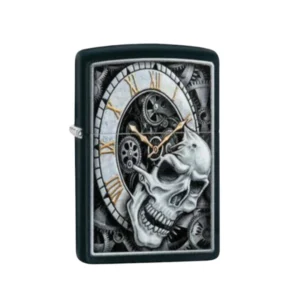 Zippo 29854 Skull Clock Design