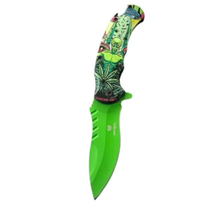 Monster Green Folding Pocket Knife