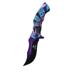 Purple & Blue Vibe Folding Pocket Knife