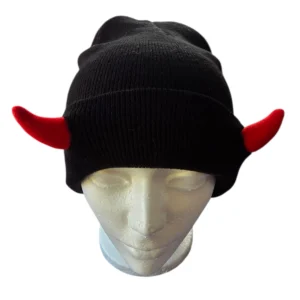 Red Horns Winter  Beanie Hat