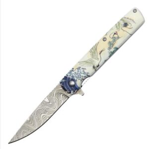 Graceful Crane Pocket Knife
