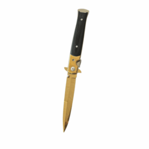 Golden Stilleto Folding Pocket Knife