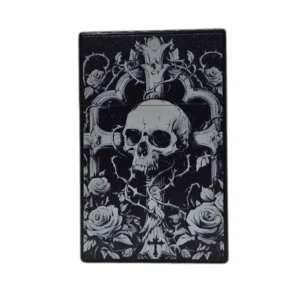 Roses, Thorns, Skull Cigarette Case