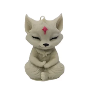 Meditating Fox 3D Soywax Candle