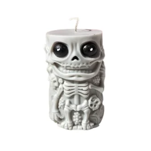 Funky Skull 3D Soywax Pillar Candle