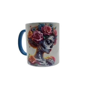 Rose Queen of Skulls  Ceramic Cup
