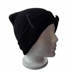 Black Winter /Fall Hat With Horns