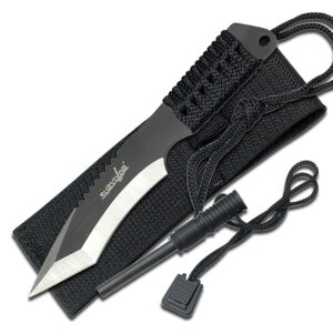 Black Fixed Blade Knife / SURVIVOR