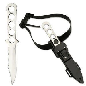 Single Edge Serrated Back Dive Knife / BLADESUSA