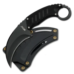 Black Karambit Fixed Blade Knife / MTECH USA
