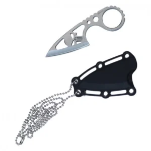 Silver Skull Neck Knife