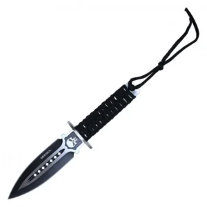 9" Double Edged Skull Tactical Knife